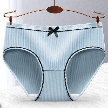 Mid waist women's cotton underpants - Plush Fashions Shop 