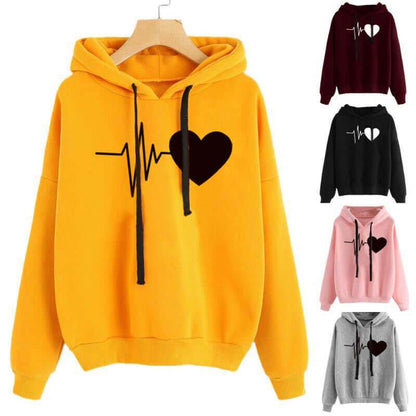 Heart Print Streetwear Hoodies Women Sweatshirt Spring Autumn Long SleExperience comfort and style with our Heart Print Streetwear Hoodies for women! The unique design is sure to turn heads, while the good quality material provides ultSweatshirtPlush Fashions ShopPlush Fashion ShopHeart Print Streetwear Hoodies Women Sweatshirt Spring Autumn Long Sleeve Hoodie Clothes