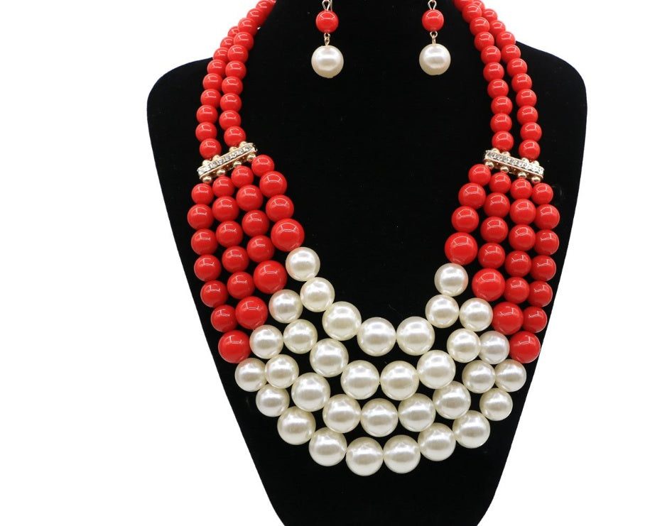 Multi Simulated Pearl Bohemian Jewelry SetAdd some bohemian flair to your jewelry collection with our Multi Simulated Pearl Bohemian Jewelry Set! Made with high-quality alloy and mother-of-pearl, this set feNecklacePlush Fashions ShopPlush Fashion Shop