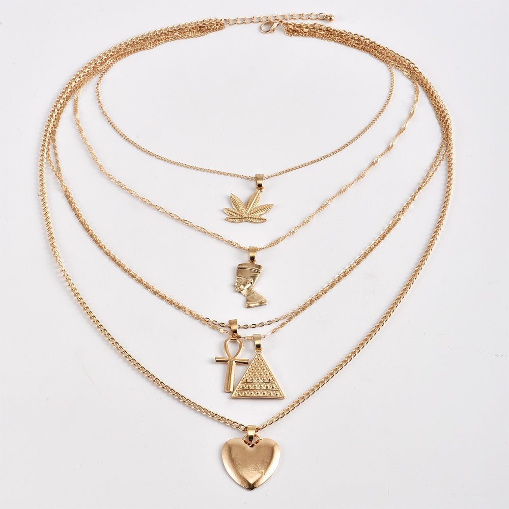 Women's Pyramid Love Pendant Multilayer NecklaceEmbody the power of love with this Women's Pyramid Love Pendant Multilayer Necklace. Featuring a sleek, chic Europe-America style, this necklace is made of high-qualNeklacePlush Fashions ShopPlush Fashion Shop