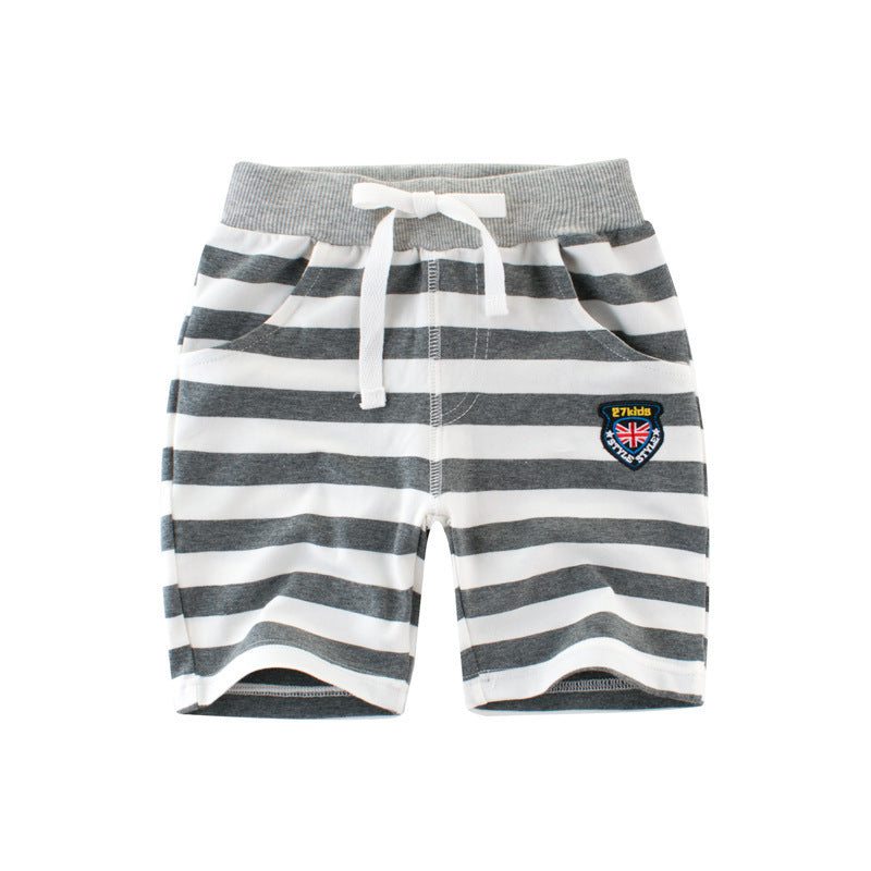 Boys' striped elastic cotton baby Capris summer styleBoys' Trousers Striped Elastic Cotton Baby Capris Children's Summer Style
Introducing our Boys' Trousers, the perfect summer essential for your little one. Made withInfant capri'sPlush Fashions ShopPlush Fashion ShopBoys' striped elastic cotton baby Capris summer style