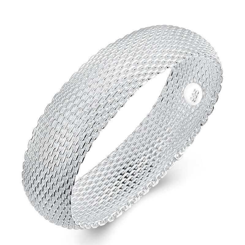 Women's silver mesh bracelet - Plush Fashions Shop 