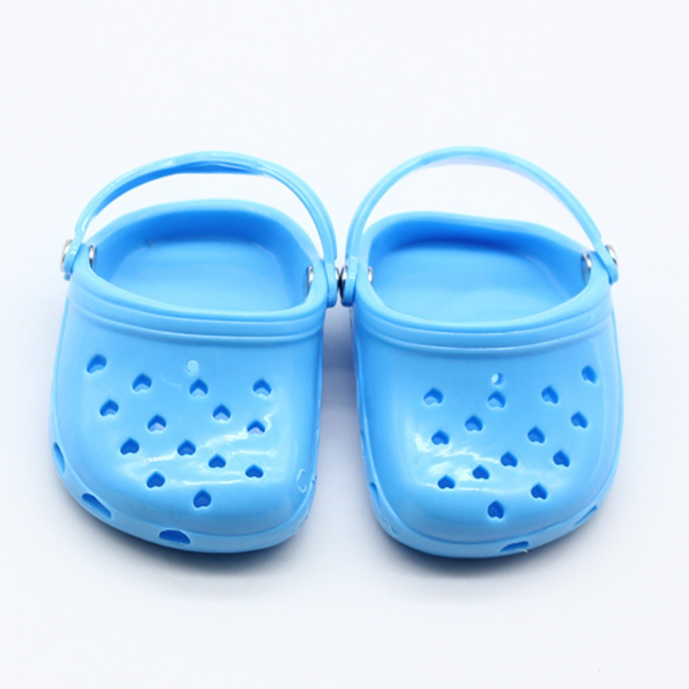 Children doll beach slippersExperience beach fun with these colorful doll beach slippers! Made of durable plastic, these fashionable accessories are perfect for all ages - from infants to youthGirls doll shoesPlush Fashions ShopPlush Fashion Shop