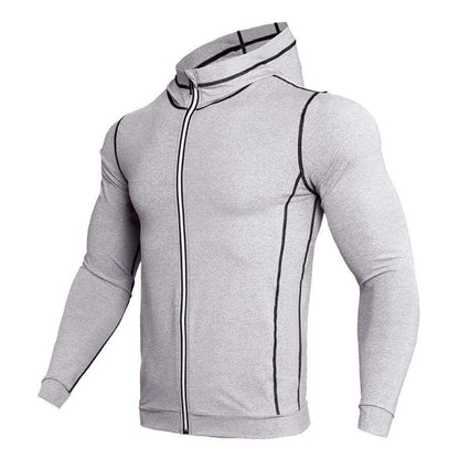 Zip Sport T Shirt Long Sleeve - Plush Fashion Shop #