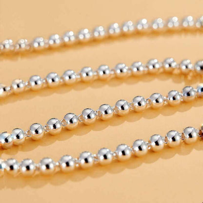 925 Sterling Silver Round Beads Women'S Short Chain Necklace CollarAdd a touch of elegance and charm to any outfit with our 925 Sterling Silver Round Beads Women's Short Chain Necklace Collar. Crafted in Korean style with authentic JeweleryPlush Fashions ShopPlush Fashion Shop925 Sterling Silver Round Beads Women'