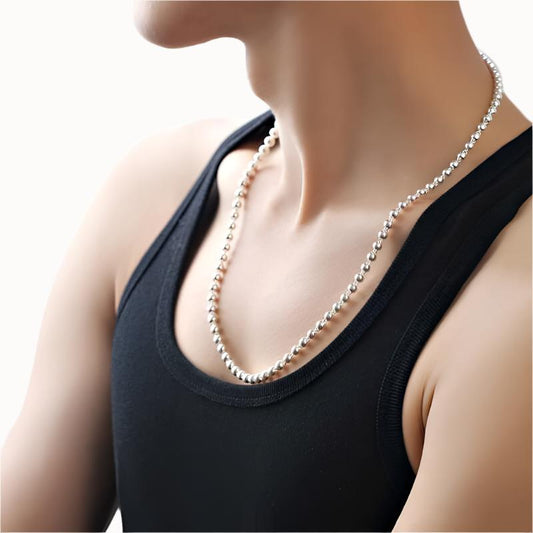 925 Sterling Silver Round Beads Women'S Short Chain Necklace CollarAdd a touch of elegance and charm to any outfit with our 925 Sterling Silver Round Beads Women's Short Chain Necklace Collar. Crafted in Korean style with authentic JeweleryPlush Fashions ShopPlush Fashion Shop