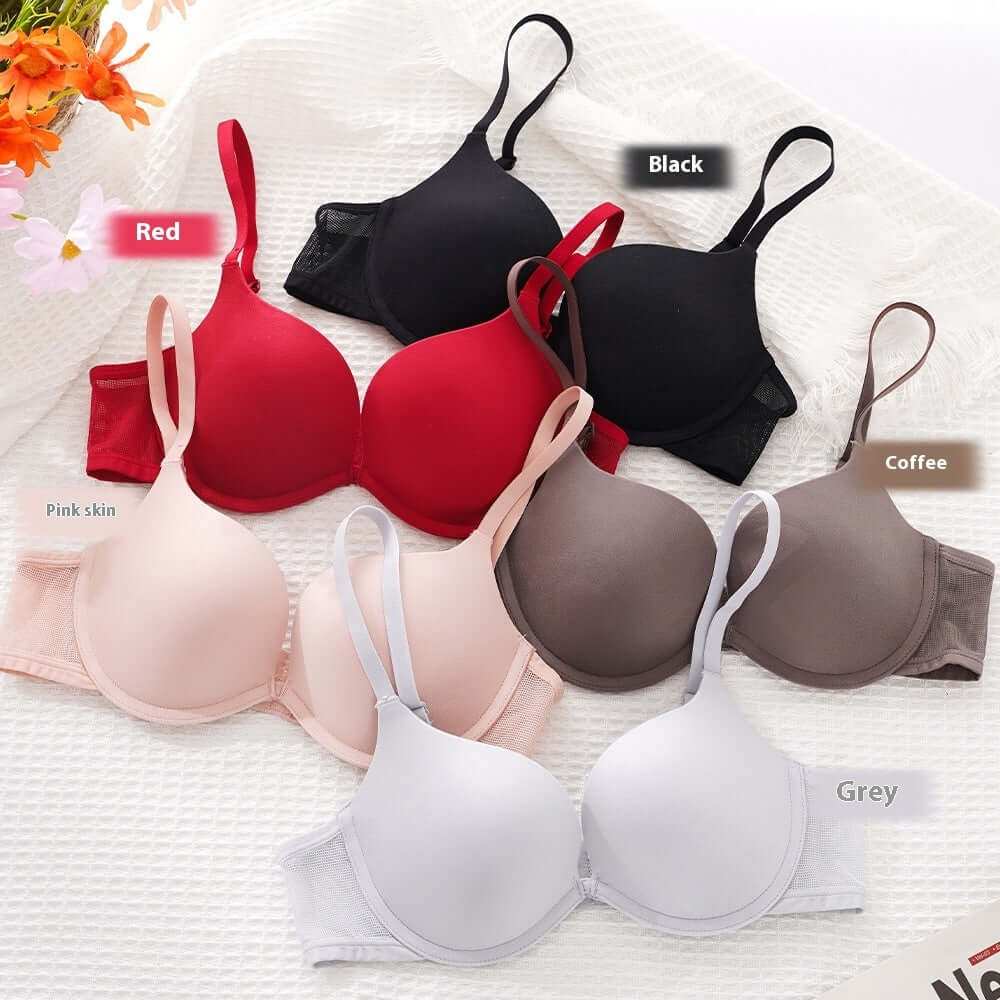 Seamless Underwear For Women Summer Small Breast Push-up Thin SeamlessEnhance your summer look with our Seamless Underwear for Women! Featuring fixed double-shoulder straps, this bra offers reliable support. Made with high-quality nylounderwearPlush Fashions ShopPlush Fashion Shop