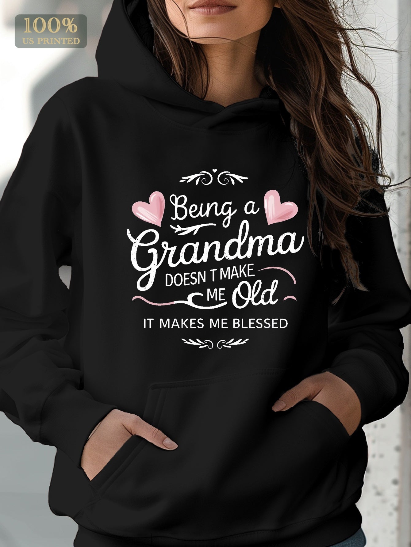 Grandma blessed women's hoodie - Plush Fashion Shop