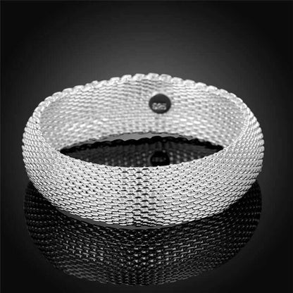 Women's silver mesh bracelet - Plush Fashions Shop 