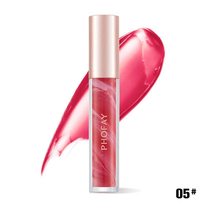 PHOFAY Rose Blooming Hydrating Lip Gloss - Plush Fashion Shop #