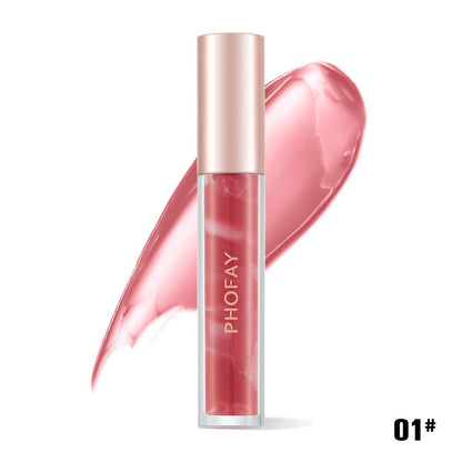 PHOFAY Rose Blooming Hydrating Lip Gloss - Plush Fashion Shop #