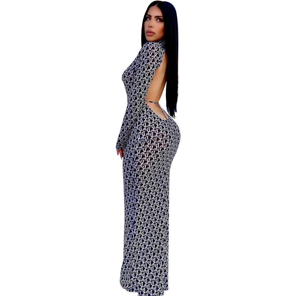 Women Print Backless Dress WomenThis stylish backless dress is perfect for women who want to make a statement. Featuring a bold print and a flattering silhouette, this dress is sure to turn heads wDressPlush Fashions ShopPlush Fashion Shop