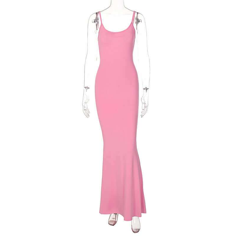 Women Spaghetti Strap Long Bodycon Party DressStay stylish and comfortable in our Spaghetti Strap Long Dress! With its unique design and variety of colors to choose from, you'll look beautiful and feel great. Ma0Plush Fashions ShopPlush Fashion Shop