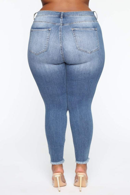 Stretch Ripped Women Plus Size Jeans Plus Size JeansUpgrade your street style with our Stretch Ripped Women Plus Size Jeans! Made of comfortable cotton with a high waist, these jeans will flatter your figure and give JeansPlush Fashions ShopPlush Fashion Shop