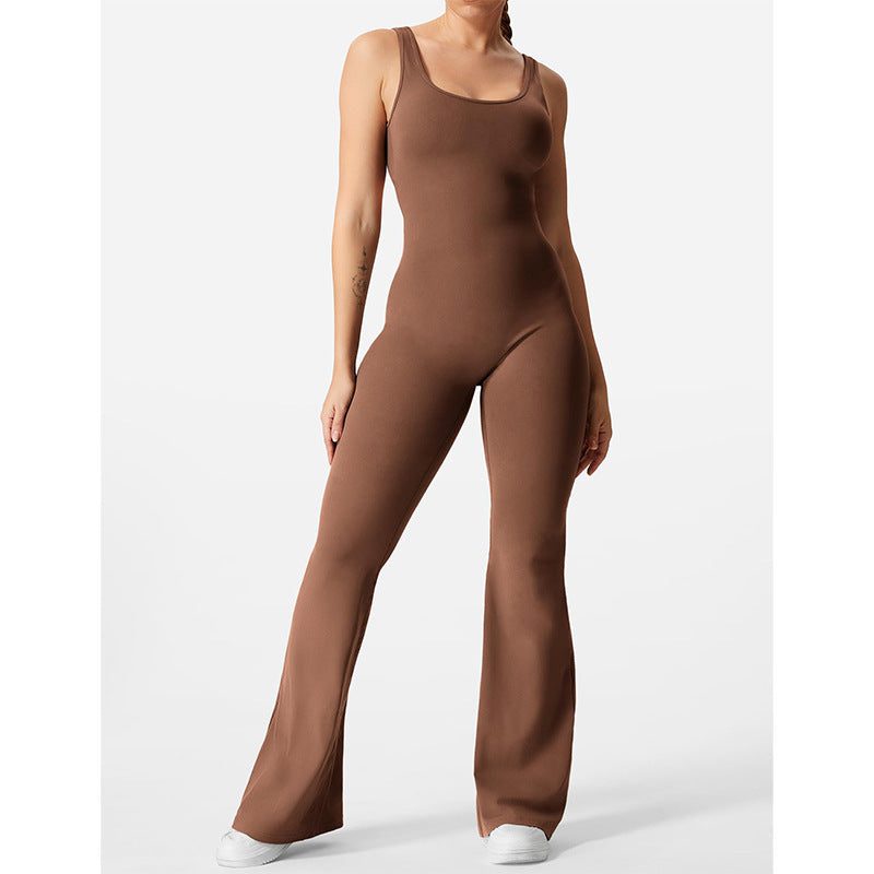 Slim Fit Hip Raise Backless Exercise Yoga ClothesElevate your workout game with our Slim Fit Hip Raise Jumpsuit! Made with comfortable, breathable polyester fabric, this jumpsuit features a backless design and tighYoga ClothingPlush Fashions ShopPlush Fashion Shop