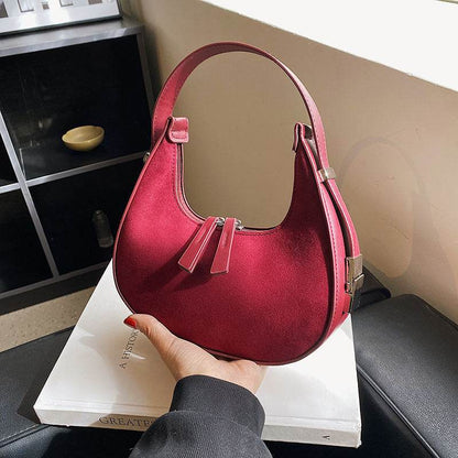 Fashion High-grade Matte French Minority Handbags WomenThis high-grade French handbag boasts a sleek matte finish and simple, urban style. The soft surface and polyester lining make it a comfortable accessory for daily uHandbagsPlush Fashions ShopPlush Fashion Shop