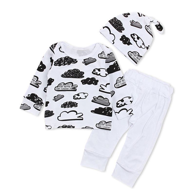 Three-piece children's clothingDress your little one in style with our Three-piece Children's Clothing set. This European and American style pants suit includes a gift box with three clothing setsBaby clothsPlush Fashions ShopPlush Fashion Shop-piece children'