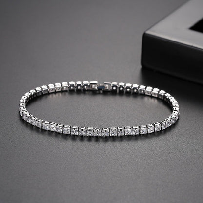 New Fashion Simple Tennis Bracelet For WomenAdd an elegant touch to any outfit with our New Fashion Simple Tennis Bracelet for Women. Made with high-quality materials and inlaid with sparkling zircon, this braBracletPlush Fashions ShopPlush Fashion Shop