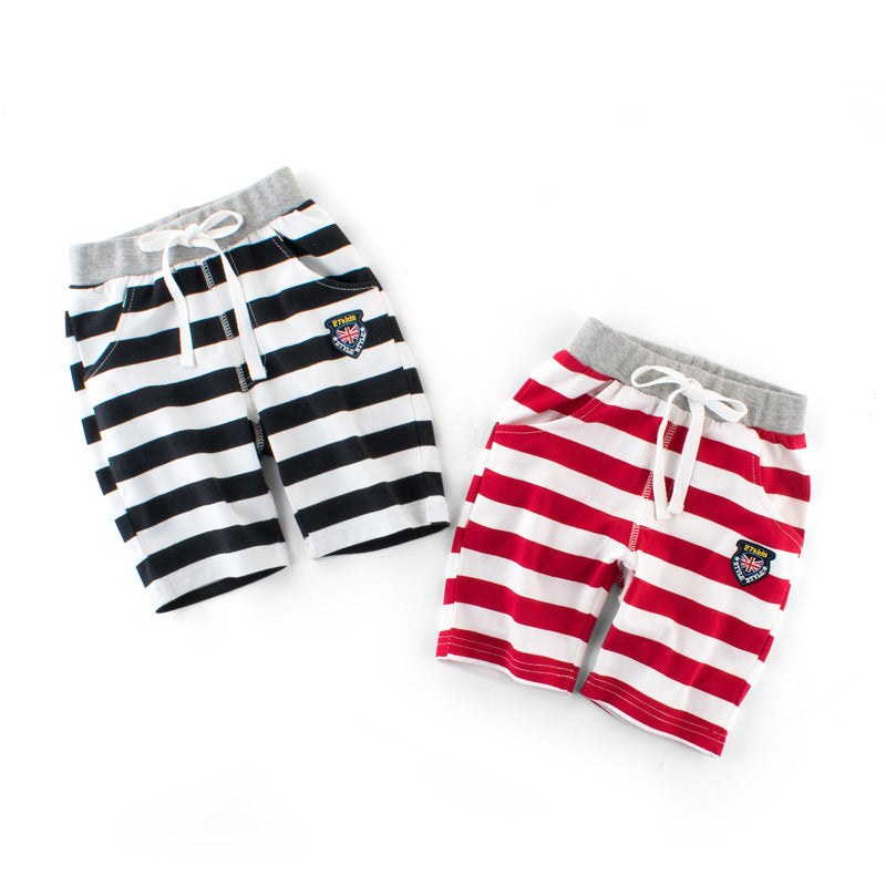 Boys' striped elastic cotton baby Capris summer styleBoys' Trousers Striped Elastic Cotton Baby Capris Children's Summer Style
Introducing our Boys' Trousers, the perfect summer essential for your little one. Made withInfant capri'sPlush Fashions ShopPlush Fashion ShopBoys' striped elastic cotton baby Capris summer style