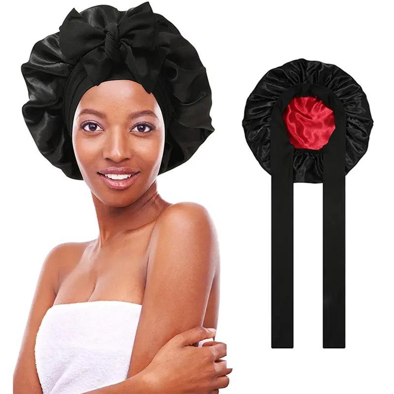 Women's Double Layered Silk Bonnet Hair Care Sleeping Hat with ElasticExperience ultimate hair protection and comfort while you sleep with the AWAYTR Double Layered Satin Night Caps for Women. Our satin sleep cap comes with a wide, sofhead scarfPlush Fashions ShopPlush Fashion ShopDouble Layered Silk Bonnet Hair Care Sleeping Hat