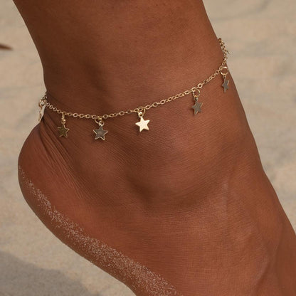 Simple Star Fashion Anklet JewelryIntroducing the Simple Star Fashion Anklet Jewelry, the perfect addition to any wardrobe. Made with high-quality alloy and electroplating technology, this anklet boaJewelryPlush Fashions ShopPlush Fashion Shop