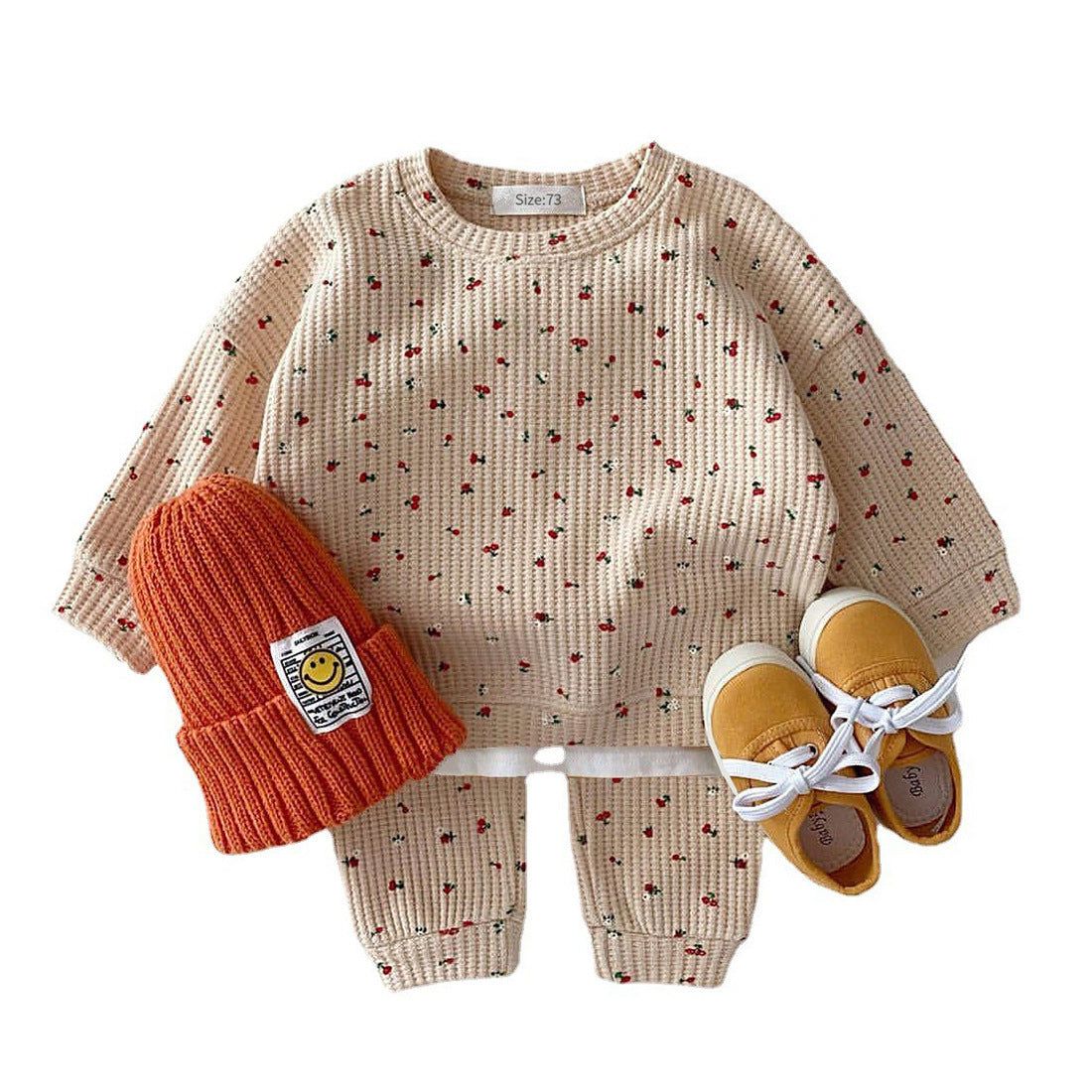 Infant & Kids Waffle Sweatshirt Casual SetDress your little one in stylish comfort with our Infant &amp; Kids Waffle Sweatshirt Casual Set. Made with soft-treated cotton fabric, this two-piece set includes ababy sweatersPlush Fashions ShopPlush Fashion Shop