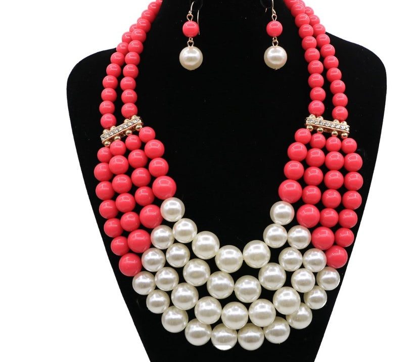 Multi Simulated Pearl Bohemian Jewelry SetAdd some bohemian flair to your jewelry collection with our Multi Simulated Pearl Bohemian Jewelry Set! Made with high-quality alloy and mother-of-pearl, this set feNecklacePlush Fashions ShopPlush Fashion Shop