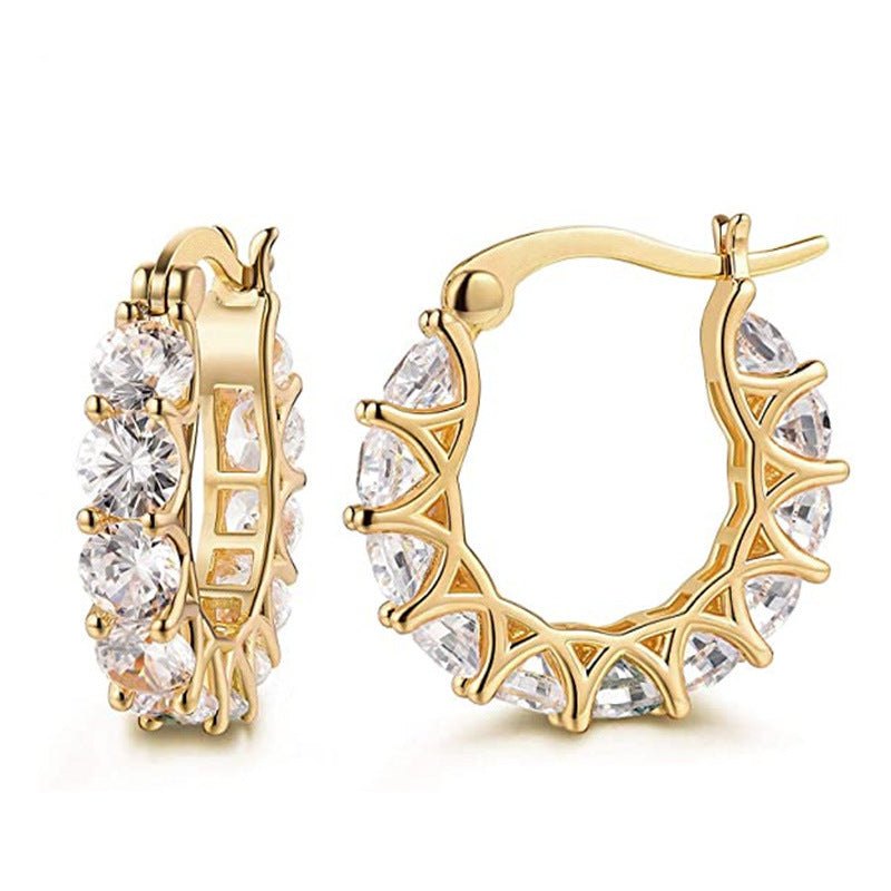 Fashion U-shaped  Earrings Full Zircon Rhinestones  EarringsElevate your summer style with these Fashion U-shaped Earrings Full Zircon Rhinestones Earrings from Plush Fashions Shop Vintage Summer Spice. Made of high-quality cJewelryPlush Fashions ShopPlush Fashion Shop