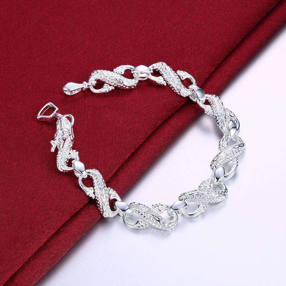 Unisex white dragon braceletExperience the powerful energy and elegance of our Unisex White Dragon Bracelet. Crafted from environmentally-friendly copper and electroplated with 925 silver, the BraceletPlush Fashions ShopPlush Fashion Shop