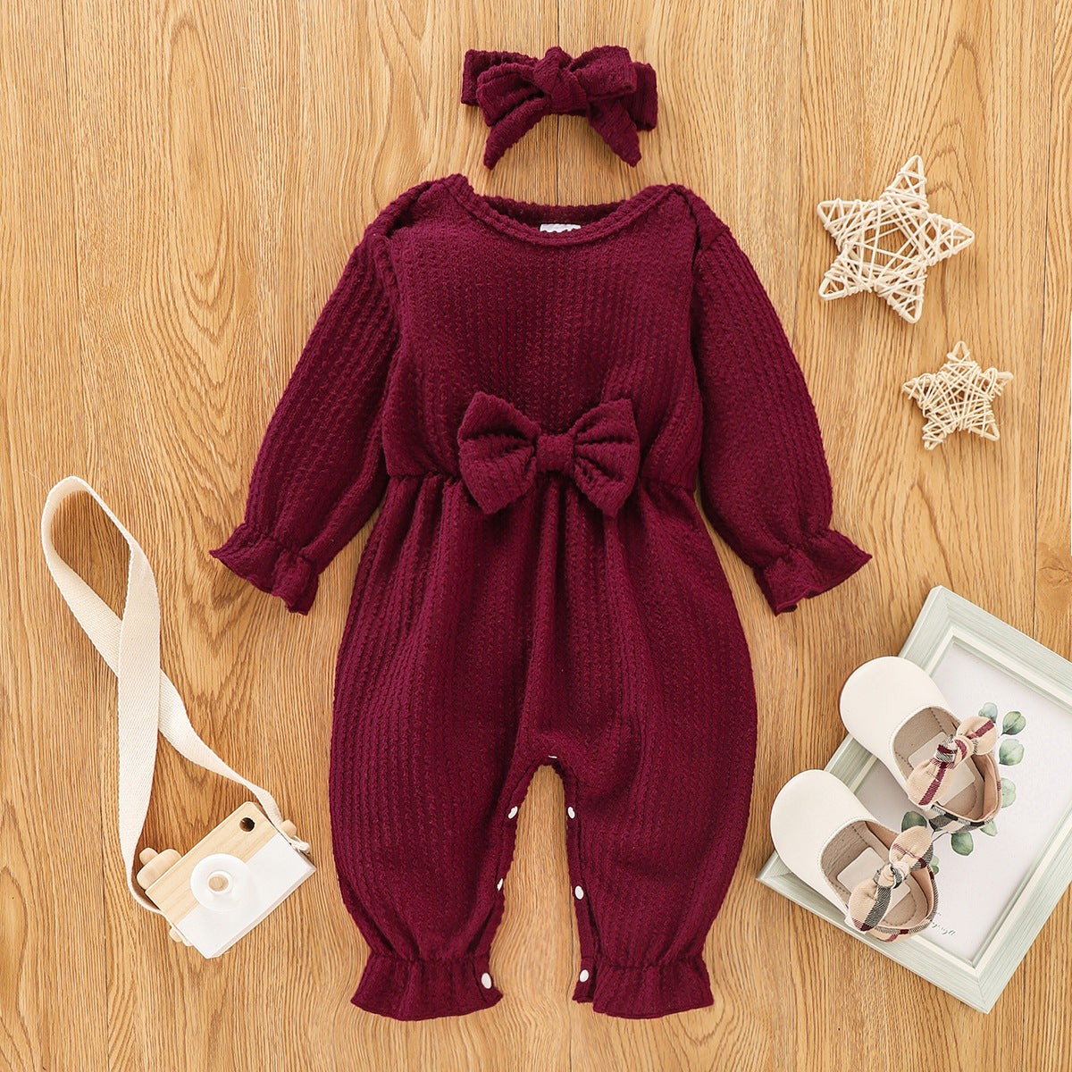 New Autumn Butterfly Long sleeve Infant romperIntroducing our New Autumn Butterfly Long sleeve Infant romper - the perfect blend of style and comfort for your little one! Made with soft and durable polyester fibInfant clothsPlush Fashions ShopPlush Fashion Shop