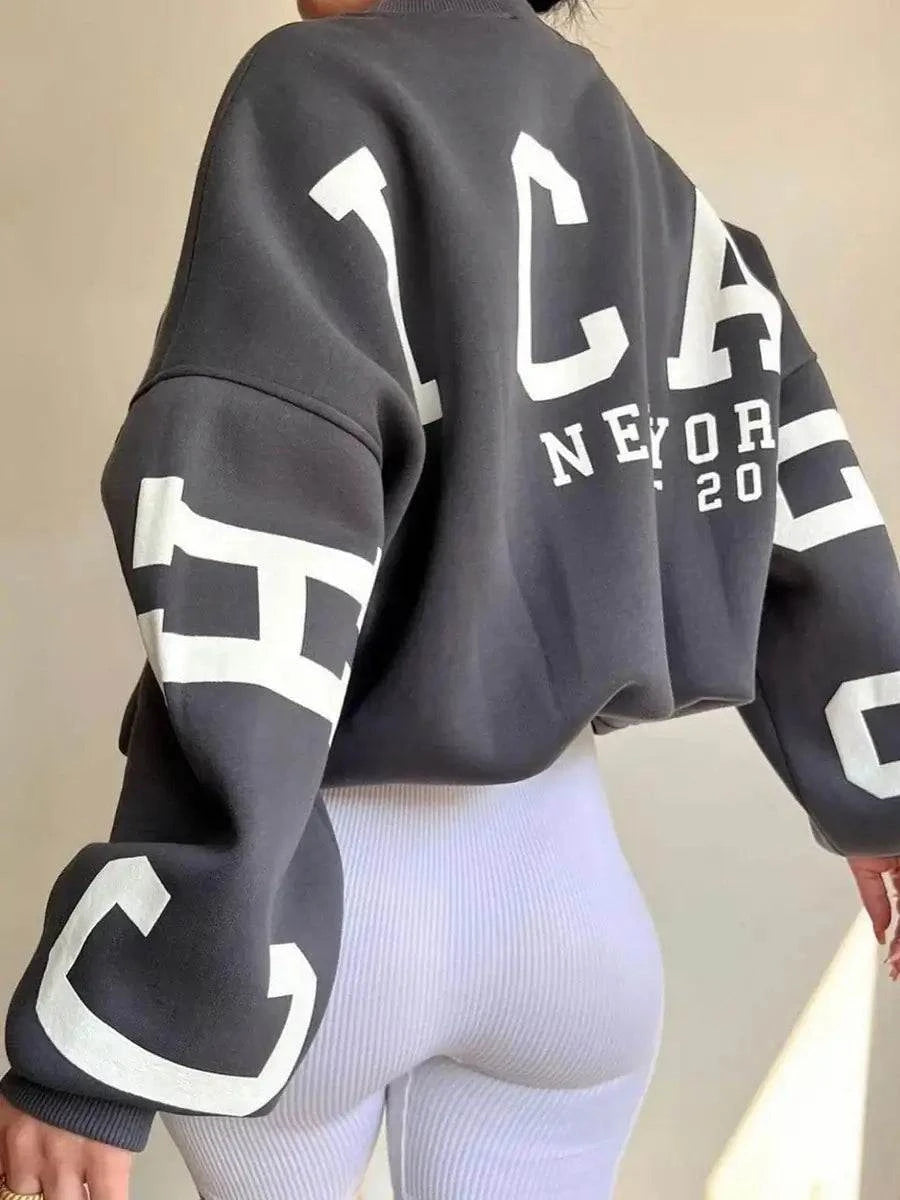 Women Grunge Loose Pullover Sweatshirts With Letter PrintGet the best of both style and comfort with our Women Grunge Loose Pullover Sweatshirts! Featuring a trendy letter print design, this sweatshirt is perfect for dailySweatshirtPlush Fashions ShopPlush Fashion Shop