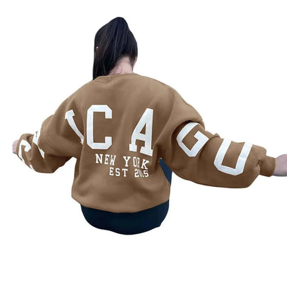 Women Grunge Loose Pullover Sweatshirts With Letter PrintGet the best of both style and comfort with our Women Grunge Loose Pullover Sweatshirts! Featuring a trendy letter print design, this sweatshirt is perfect for dailySweatshirtPlush Fashions ShopPlush Fashion Shop