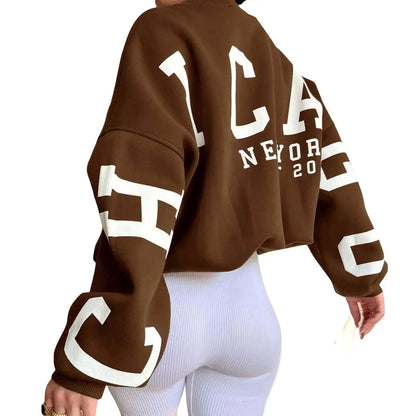 Women Grunge Loose Pullover Sweatshirts With Letter PrintGet the best of both style and comfort with our Women Grunge Loose Pullover Sweatshirts! Featuring a trendy letter print design, this sweatshirt is perfect for dailySweatshirtPlush Fashions ShopPlush Fashion Shop