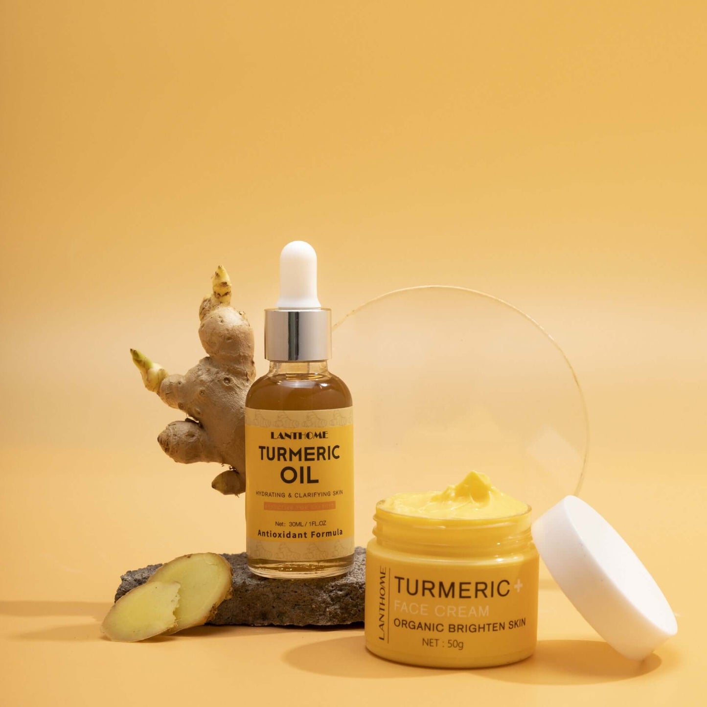 Turmeric Essential Oil Skincare Set Moisturizes , Repairs Skin Brightens, Hydrates To Relieve Dull Skin - Plush Fashion Shop #