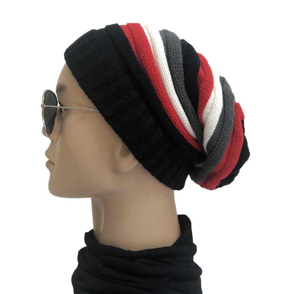 Colorful Striped Wool Hat Fashion Outdoor WarmStay warm and stylish with our Colorful Striped Wool Hat! Made with soft acrylic wool, this knitted hat is perfect for outdoor adventures. Its trendy European and AmBeauty & HealthPlush Fashions ShopPlush Fashion Shop