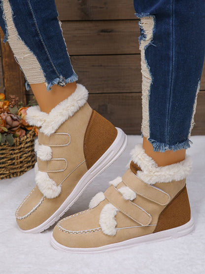 Women's Round Toe Flat BootsStay comfortable and stylish with our Women's  Round Toe Flat Boots. Made with a soft fur lining and durable rubber sole, these boots will keep your feet warm and coShoesPlush Fashion ShopPlush Fashion ShopRound Toe Flat Boots