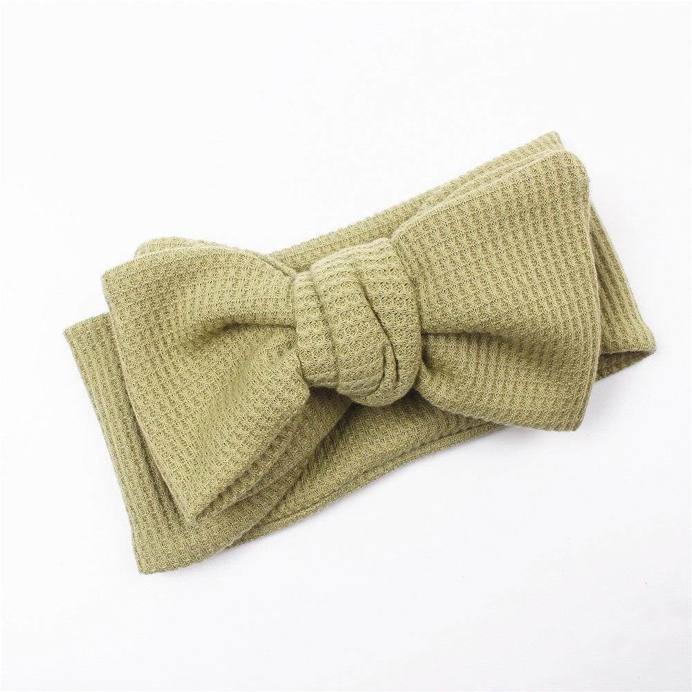 Infant Oversized Bow Hair Band - Plush Fashions Shop 