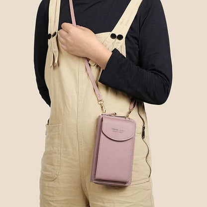 Women Mobile Phone Crossbody Large Wallet Shoulder BagThis crossbody bag is a versatile and stylish accessory for daily use. With its synthetic leather lining and PU leather material, it offers durability and a touch of0Plush Fashions ShopPlush Fashion Shop