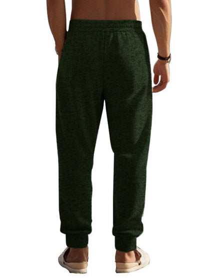 Men's sports casual cationic zipper cuffs slim fit sweatpants - Plush Fashion Shop #