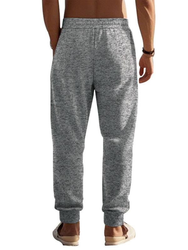 Men's sports casual cationic zipper cuffs slim fit sweatpants - Plush Fashion Shop #